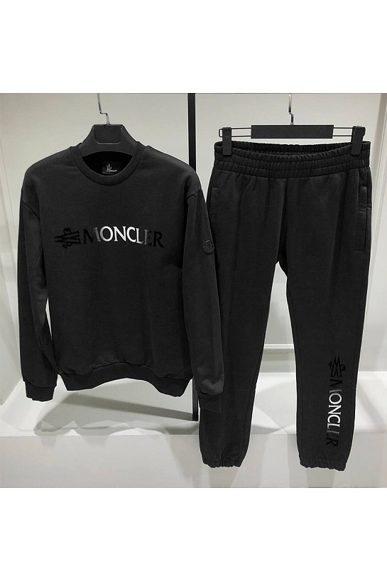 Чёрные спортивные штаны Moncler logo-print