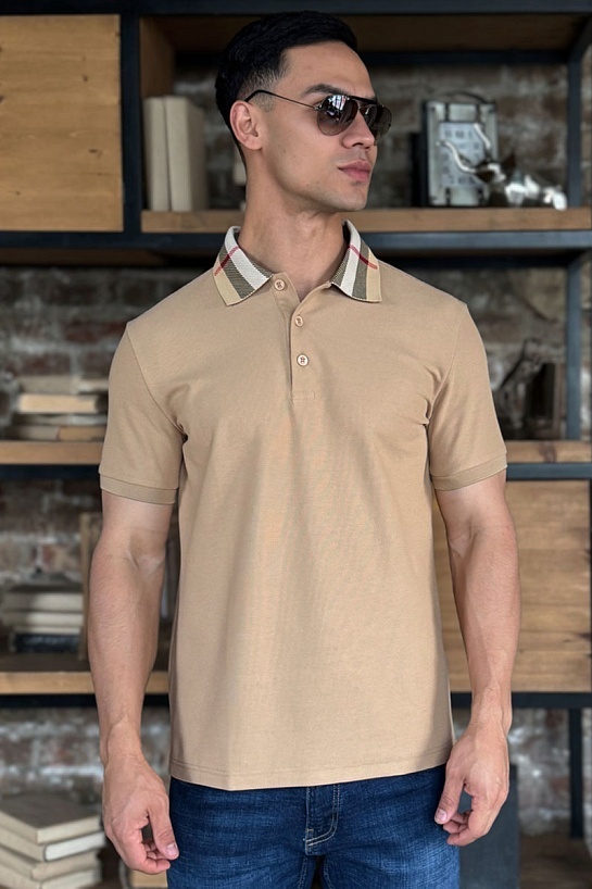 Мужское поло Burberry Premium - Beige