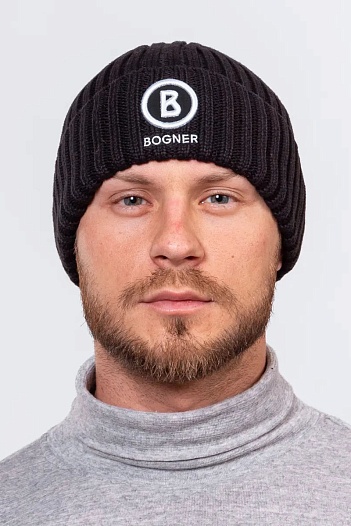 Шапка Bogner logo-embroidered - Black   