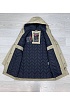 Классическая мужская парка Prada бежевого цвета