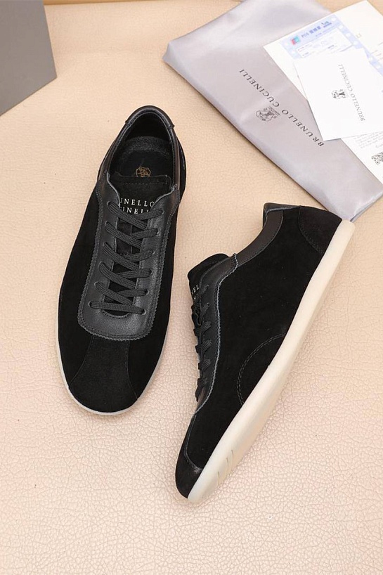 Мужские замшевые кроссовки Brunello Cucinelli