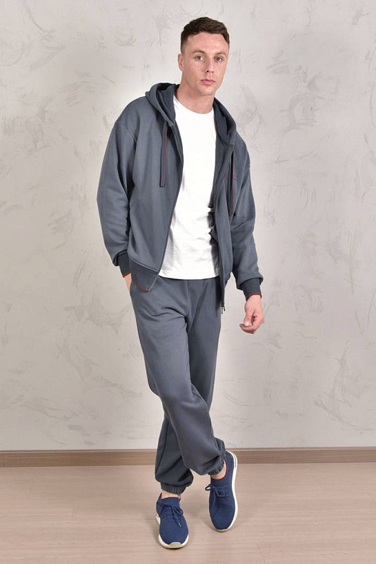 Спортивные штаны Loro Piana Premium signature logo - Denim Blue