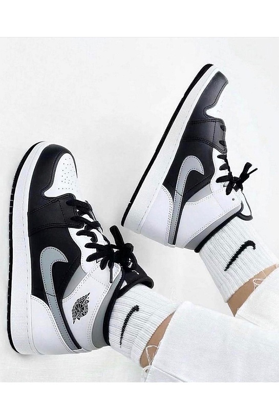 Кроссовки Nike Air Jordan 1 Mid - White / Shadow