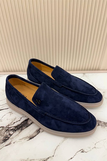 Мужские замшевые лоферы Ermenegildo Zegna   