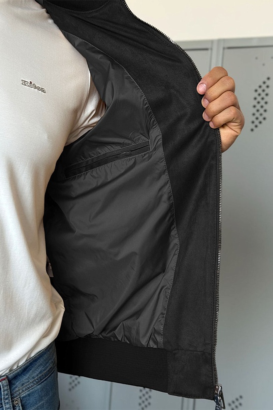 Мужской серый бомбер Loro Piana