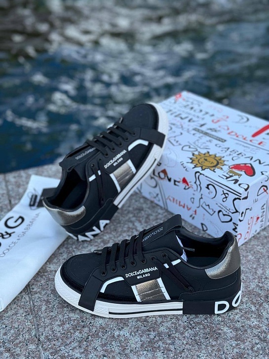 Женские кроссовки Dolce & Gabbana Custom 2.Zero - Black