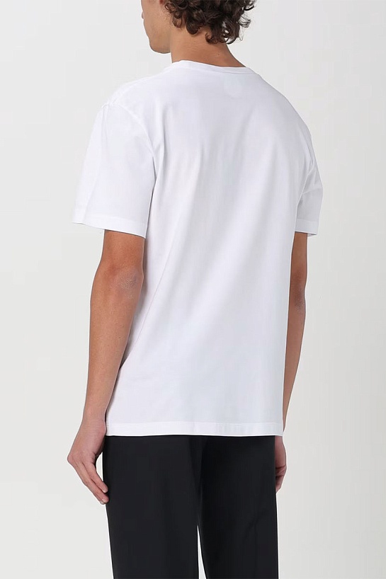 Мужская белая футболка Dsquared2 logo-print