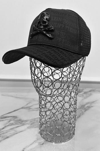 Бейсболка чёрного цвета Philipp Plein skull   