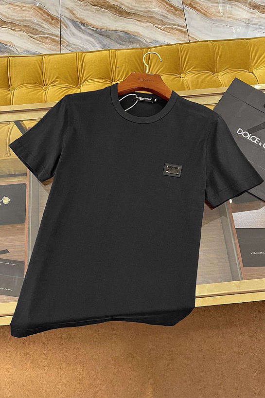 Мужская чёрная футболка Dolce & Gabbana Premium