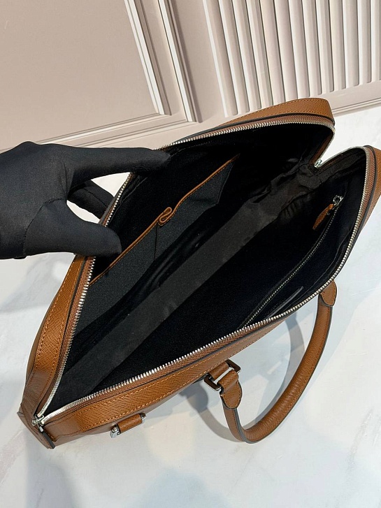 Кожаный портфель Montblanc Sartorial premium 39x28x5 см