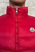 Мужской красный жилет Moncler logo-patch