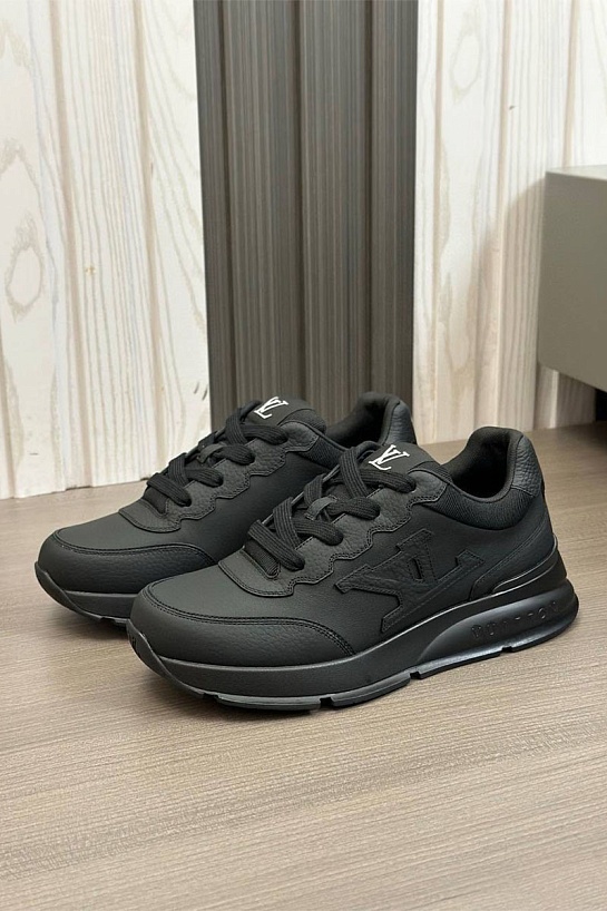 Кожаные кроссовки Louis Vuitton Premium - Black