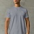 Мужская футболка Yves Saint Laurent logo-embroidered - Grey