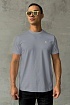 Мужская футболка Yves Saint Laurent logo-embroidered - Grey