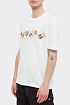 Белая оверсайз футболка Amiri Hibiscus Logo