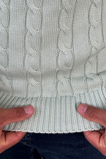 Мужской свитер Polo Ralph Lauren cable-knit - Light Green   