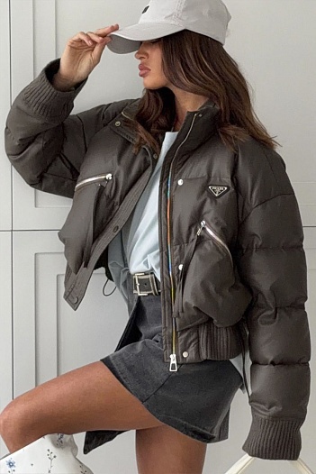 Женская куртка Prada premium - Brown   