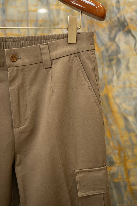 Коричневые штаны-карго Dolce & Gabbana premium