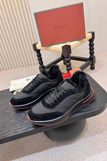Кроссовки с мехом Loro Piana Week End Walk Evo premium   