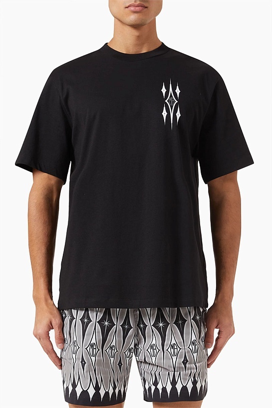 Футболка чёрного цвета Amiri Argyle Monogram