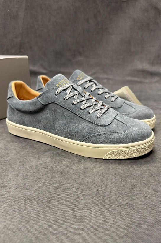 Мужские замшевые кроссовки Brunello Cucinelli