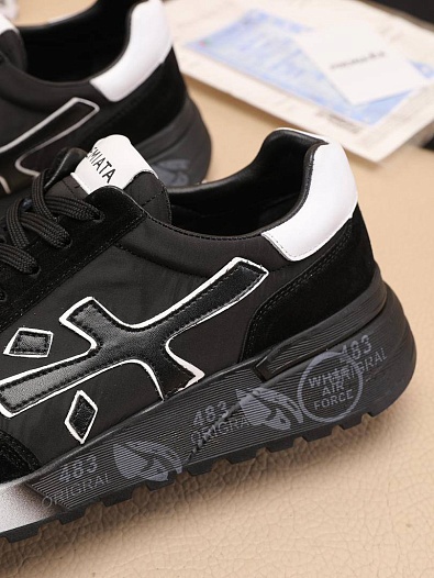 Комбинированные кроссовки Premiata Mick - Black   