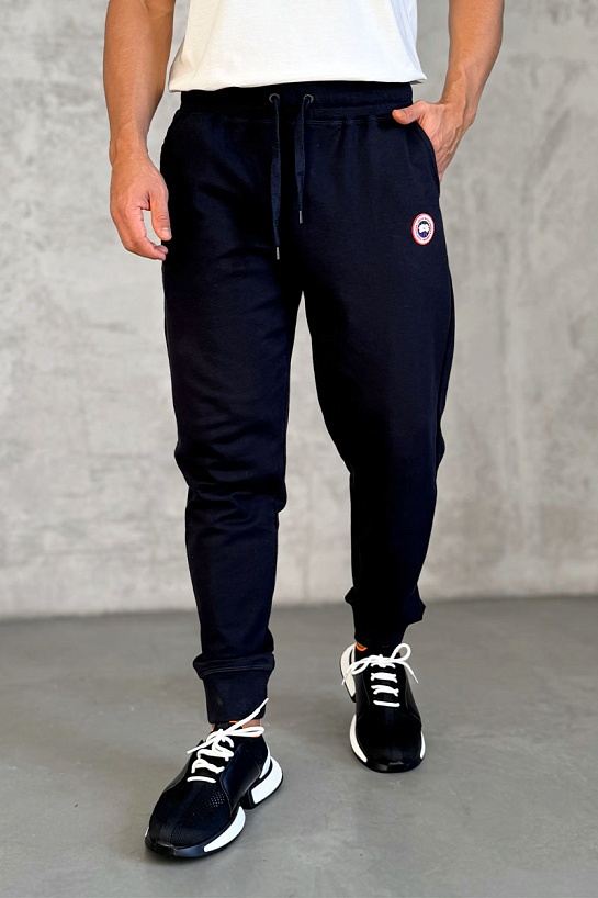 Тёмно-синие спортивные штаны Canada Goose Huron