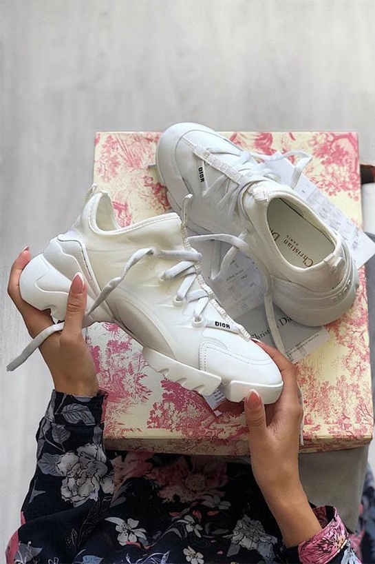 Женские кроссовки Dior D-Connect - White