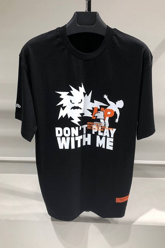 Оверсайз футболка Heron Preston "Don't Play With Me" Black