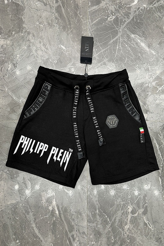 Мужские чёрные шорты Philipp Plein