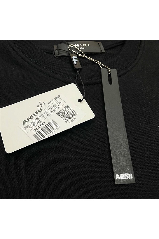 Чёрный мужской свитшот Amiri M.A. Core logo-print