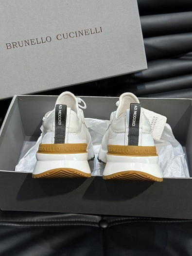Комбинированные кроссовки Brunello Cucinelli panelled-design - White   