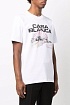 Белая оверсайз футболка Casablanca graphic-print