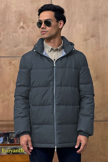 Мужской пуховик Brunello Cucinelli Premium - Dark Grey   