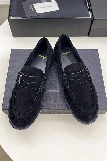 Женские замшевые лоферы Yves Saint Laurent premium   