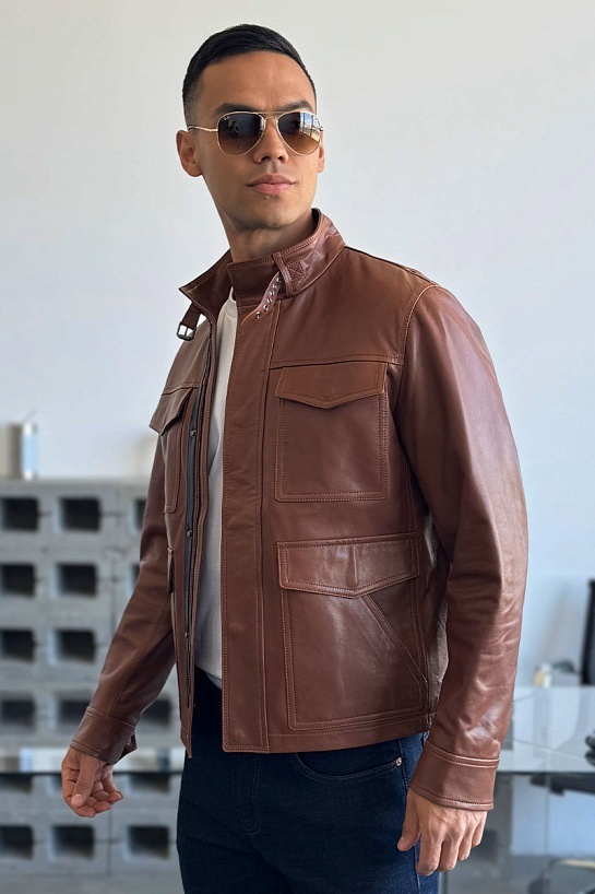 Мужская кожаная куртка Tod's Premium