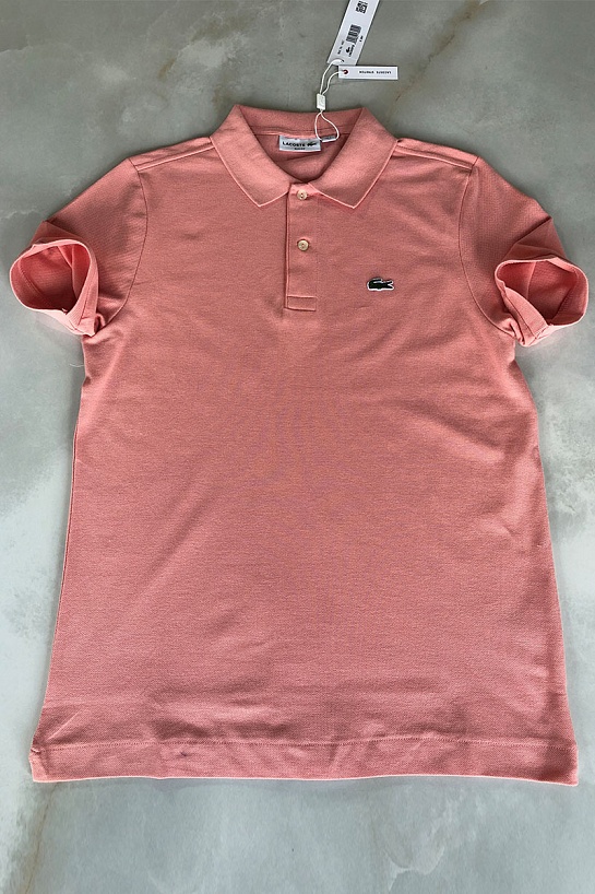 Мужское персиковое поло Lacoste Classic Fit