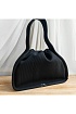 Женская чёрная сумка Alexander Wang Ryan ribbed-knit 26x20 см