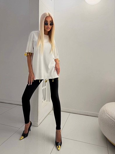 Женская базовая футболка Schiaparelli premium - White   