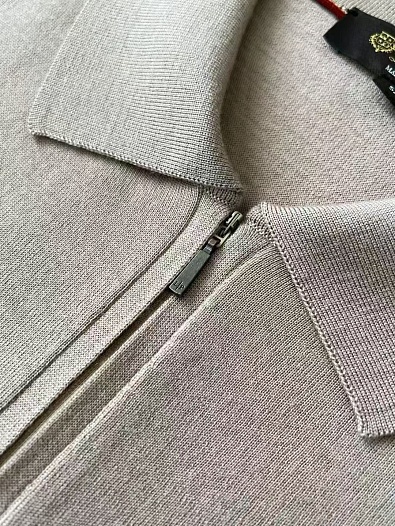 Мужское серое поло Loro Piana premium   