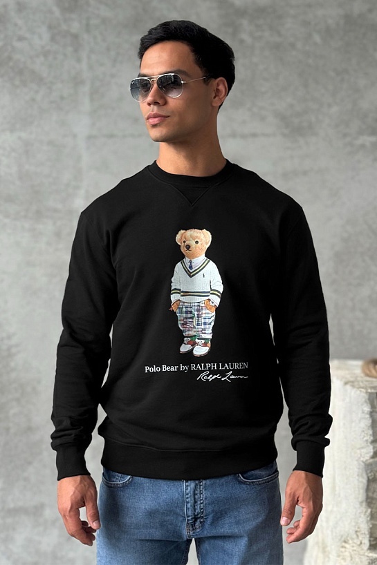 Чёрный свитшот Роlо Ralрh Lаurеn "Bear"