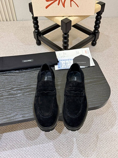 Мужские замшевые лоферы Dolce & Gabbana   