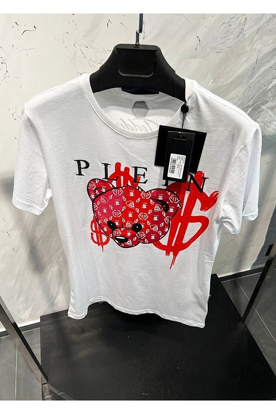 Футболка белого цвета Philipp Plein teddy bear