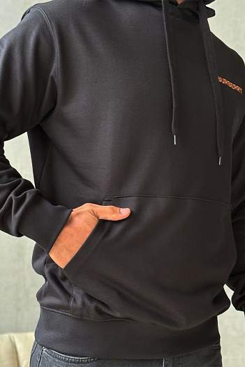 Мужское худи Burberry TB Monogram logo-embroidered - Black / Red   