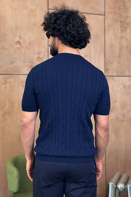 Мужская тёмно-синяя футболка Роlо Ralрh Lаurеn