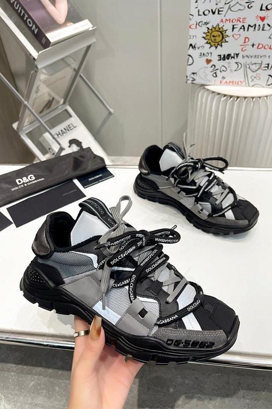 Комбинированные кроссовки Dolce & Gabbana Space - Grey