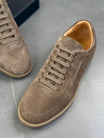 Мужские замшевые кроссовки Zegna "232"   