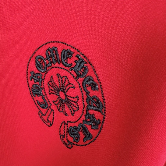 Красная оверсайз футболка Chrome Hearts Premium
