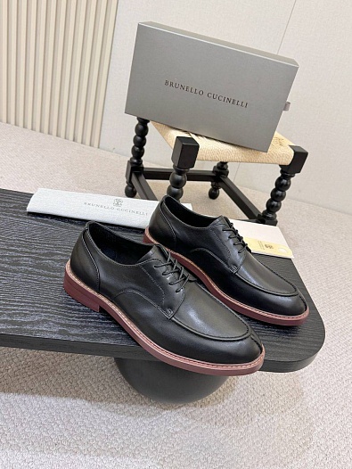 Кожаные ботинки Brunello Cucinelli derby - Black   