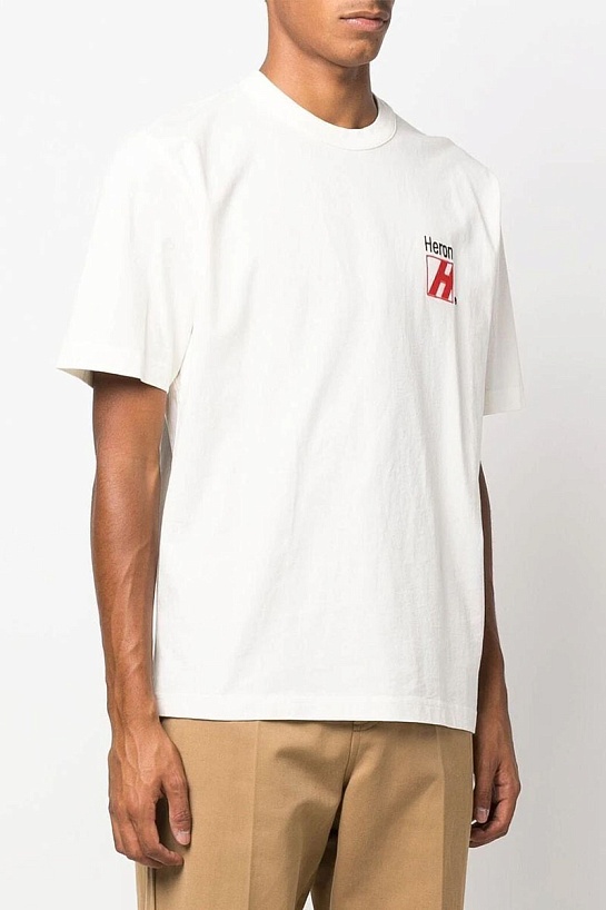Белая оверсайз футболка Heron Preston Multi Censored logo-print